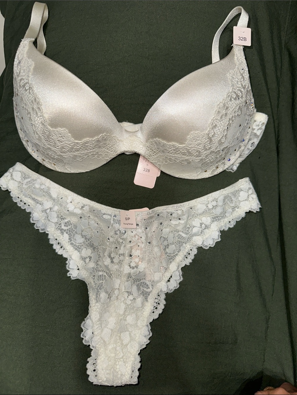 Ivory matching set NWT